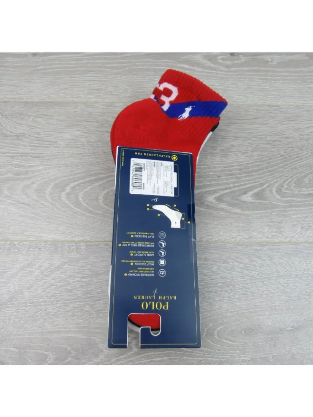 Polo Ralph Lauren Performance Half Cushion Socks Men's Size 6-12.5 (3 PAIRS) NEW